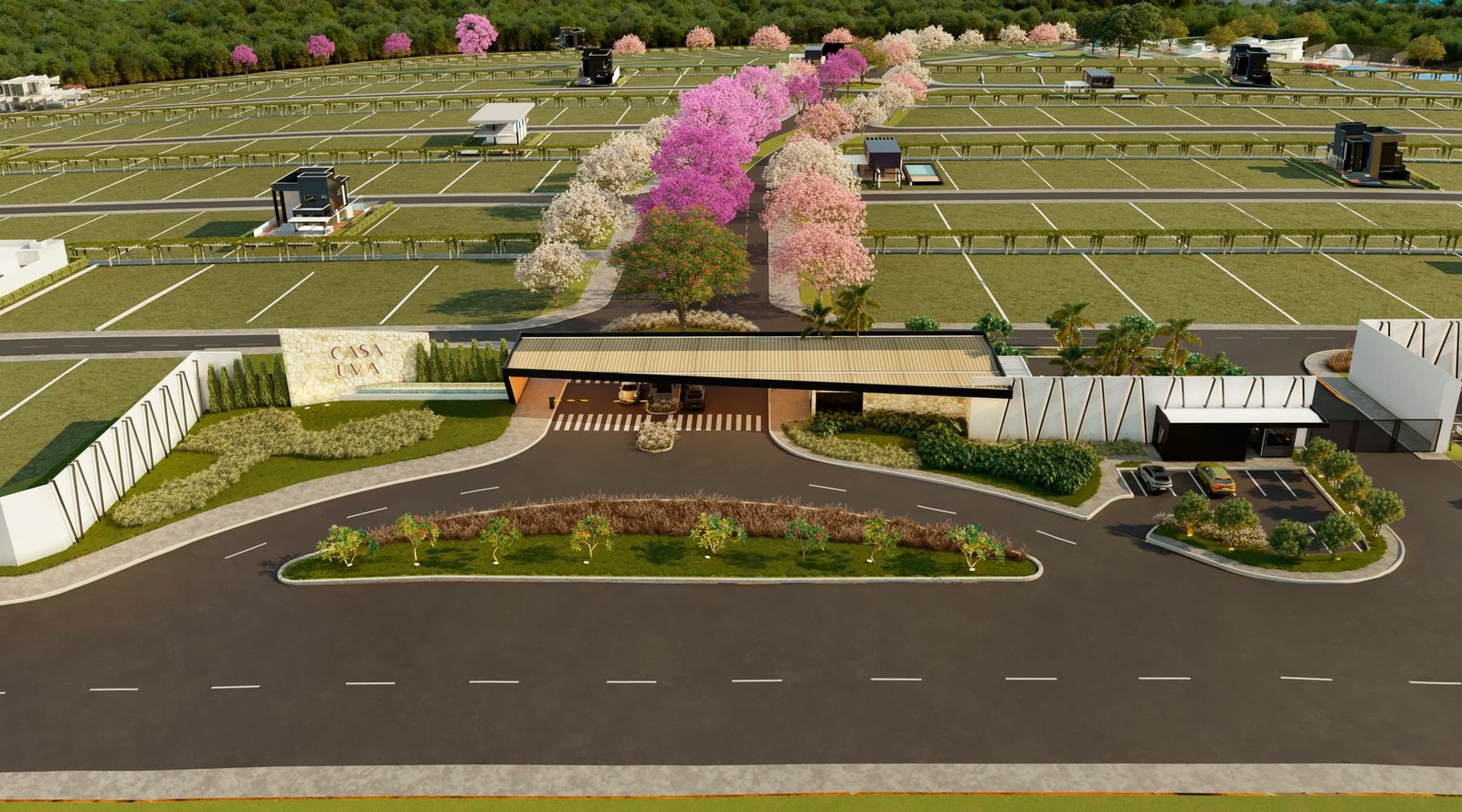 Planta baixa de 567m² com 0 quarto(s) (sem suíte) do empreendimento Casa Uvva (CFMAIS Incorporadora) no Condomínios Fechados GO-020, Goiânia - GO