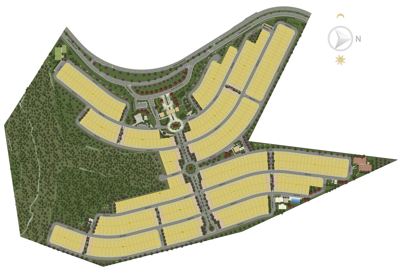 Implantação Urbanística Geral
