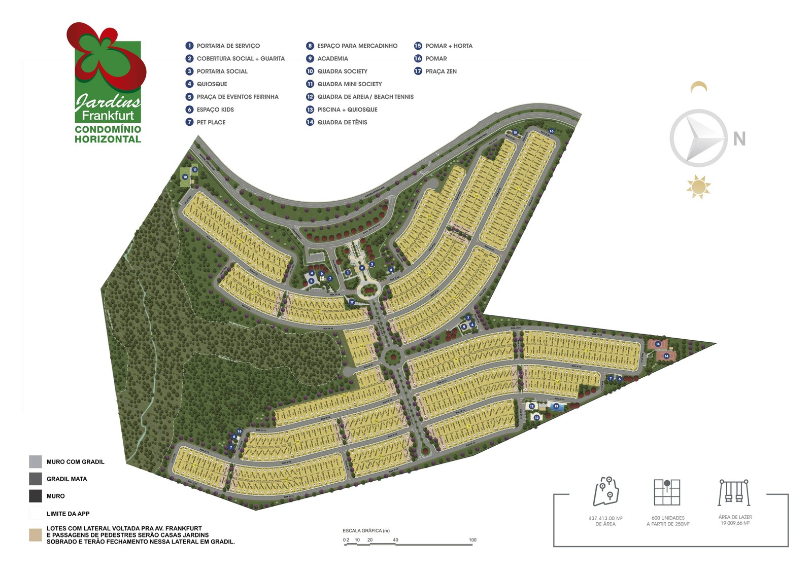 Mapa Oficial de Vendas & Quadras