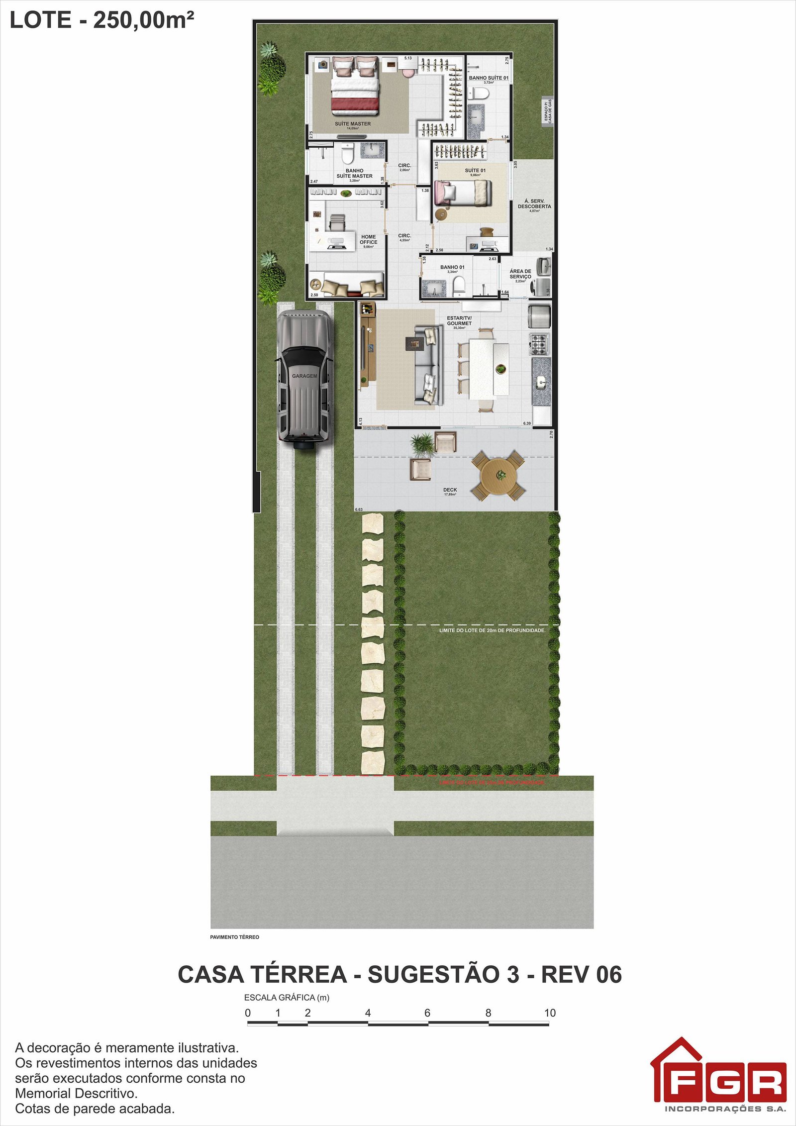 Planta Humanizada • Casa Térrea 110 m²