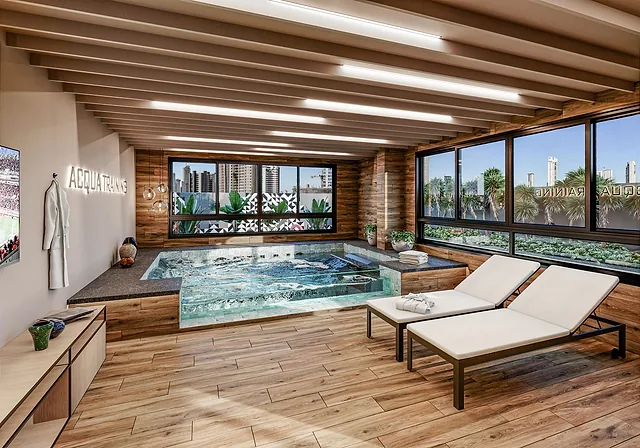 Fitness com piscina do Vibe Marista